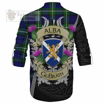 Bannerman Tartan Family Crest Ghillie Kilt Shirt Lion Rampant Royal Thistle Shield Celtic Inspired - Tartan Vibes Clothing