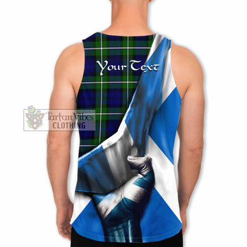 Bannerman Tartan Men's Tank Top with Family Crest Scotland Patriotic Style - Tartan Vibes Clothing