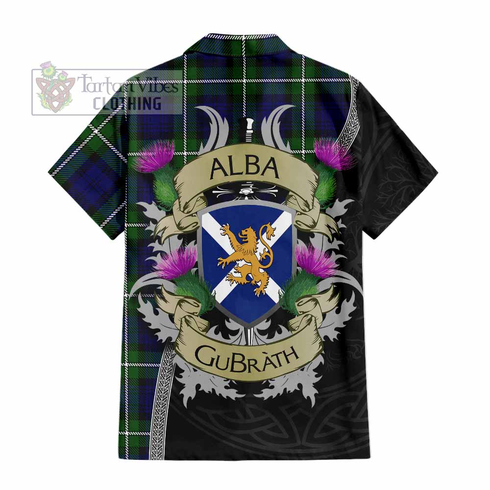 Bannerman Tartan Family Crest Hawaiian Shirt Lion Rampant Royal Thistle Shield Celtic Inspired - Tartan Vibes Clothing