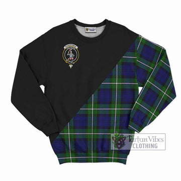 Bannerman Tartan Sweatshirt with Family Crest and Military Logo Style - Tartan Vibes Clothing