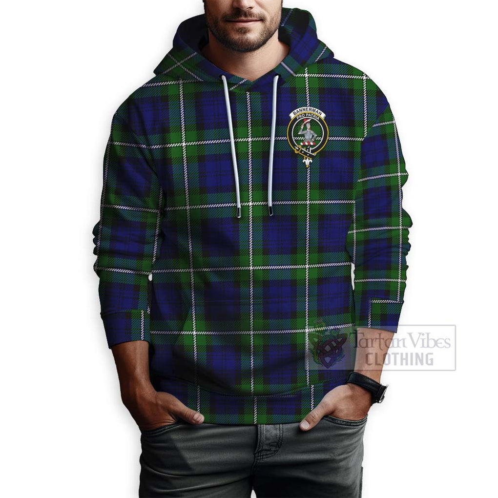 Bannerman Tartan Hoodie with Family Crest Celtic Skull Style - Tartan Vibes Clothing