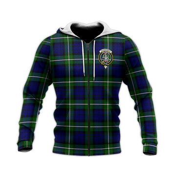 Bannerman Tartan Knitted Hoodie with Family Crest Unisex Knitted Zip Hoodie - Tartan Vibes Clothing