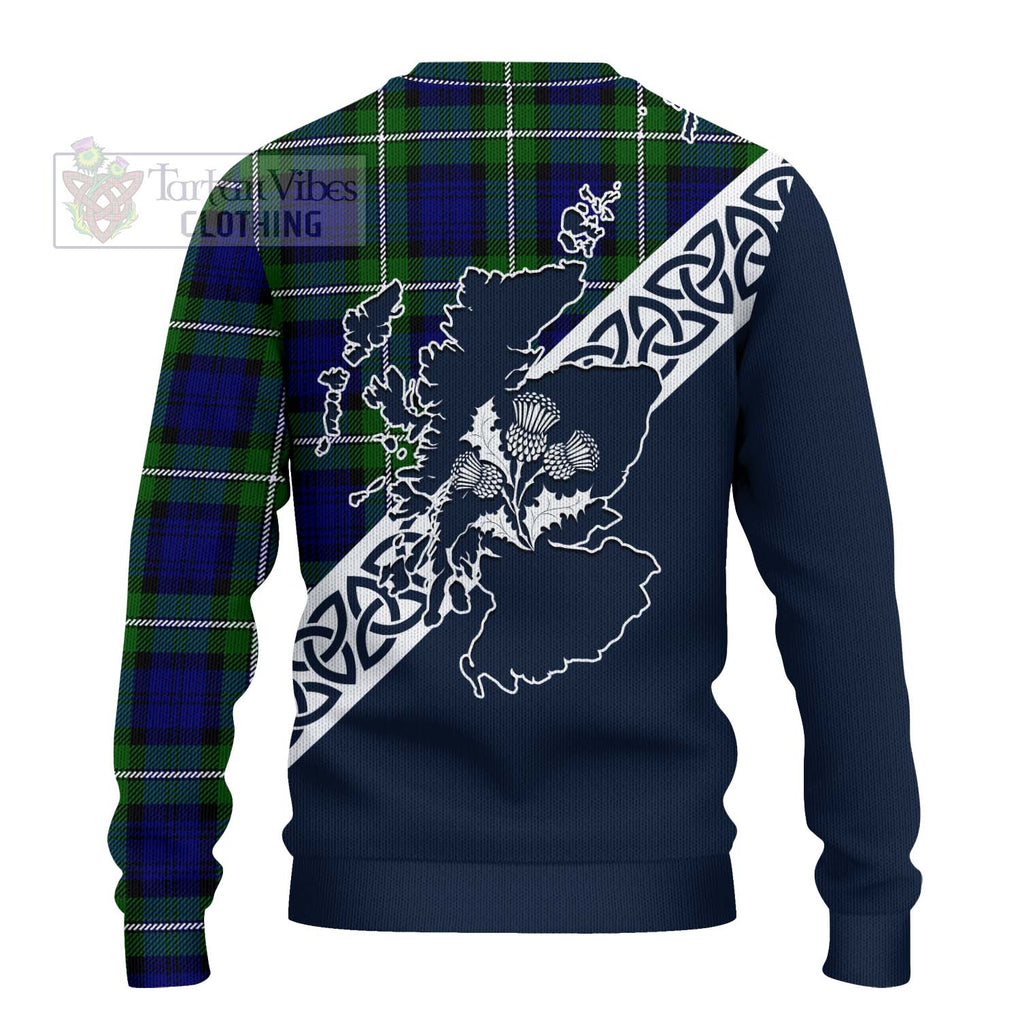 Bannerman Tartan Ugly Sweater Featuring Thistle and Scotland Map - Tartan Vibes Clothing