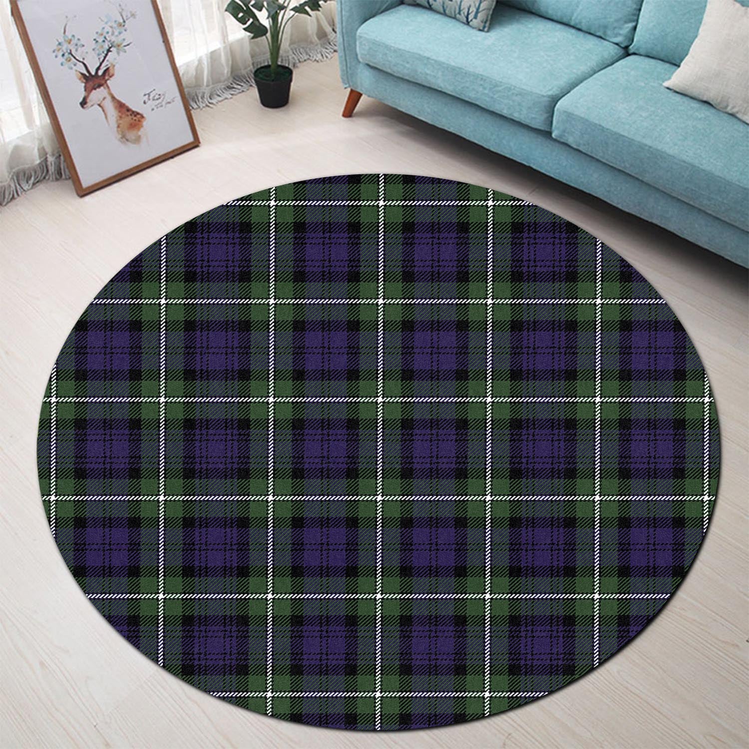 Bannerman Tartan Round Rug - Tartan Vibes Clothing