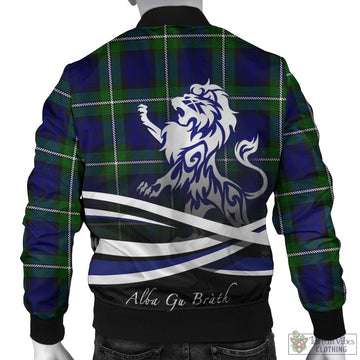 Bannerman Tartan Bomber Jacket with Alba Gu Brath Regal Lion Emblem - Tartan Vibes Clothing