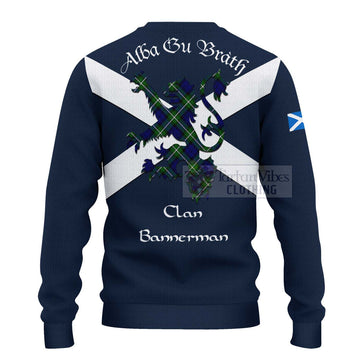 Bannerman Tartan Lion Rampant Ugly Sweater Proudly Display Your Heritage with Alba Gu Brath and Clan Name - Tartan Vibes Clothing