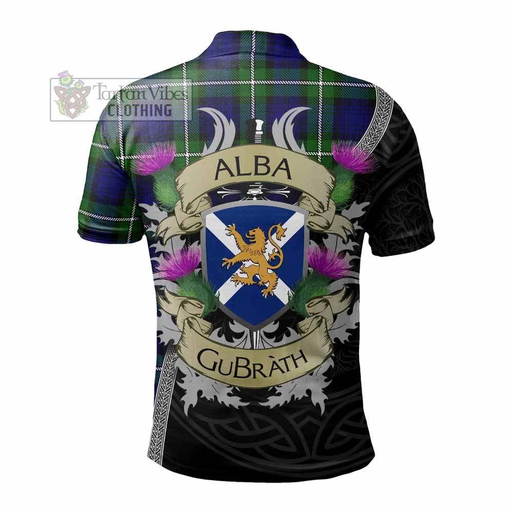 Tartan Vibes Clothing Bannerman Tartan Family Crest Polo Shirt Lion Rampant Royal Thistle Shield Celtic Inspired
