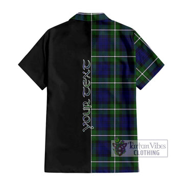 Bannerman Tartan Hawaiian Shirt with Family Crest and Half Of Me Style - Tartan Vibes Clothing