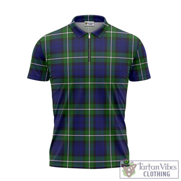 Bannerman Tartan Zipper Polo Shirt - Tartan Vibes Clothing