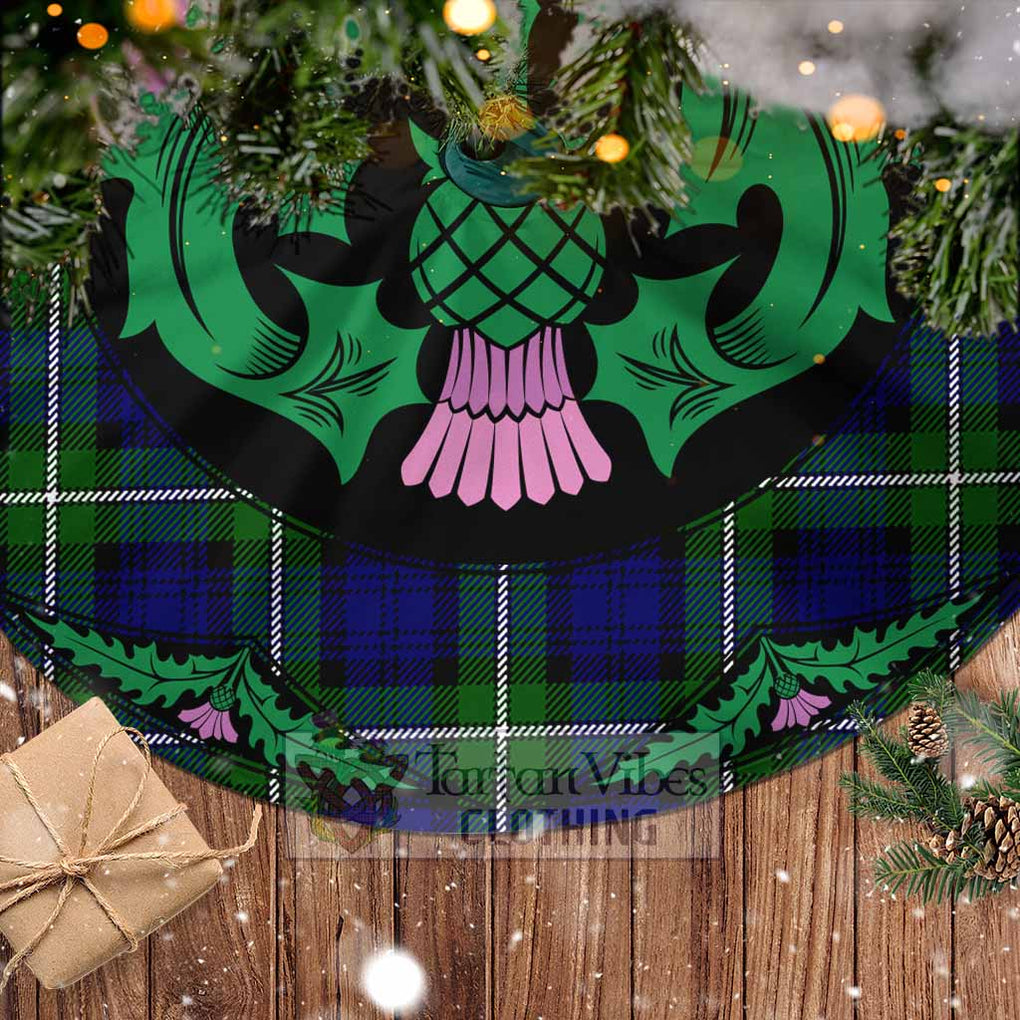 Bannerman Tartan Christmas Tree Skirt Scottish Thistle Style - Tartan Vibes Clothing