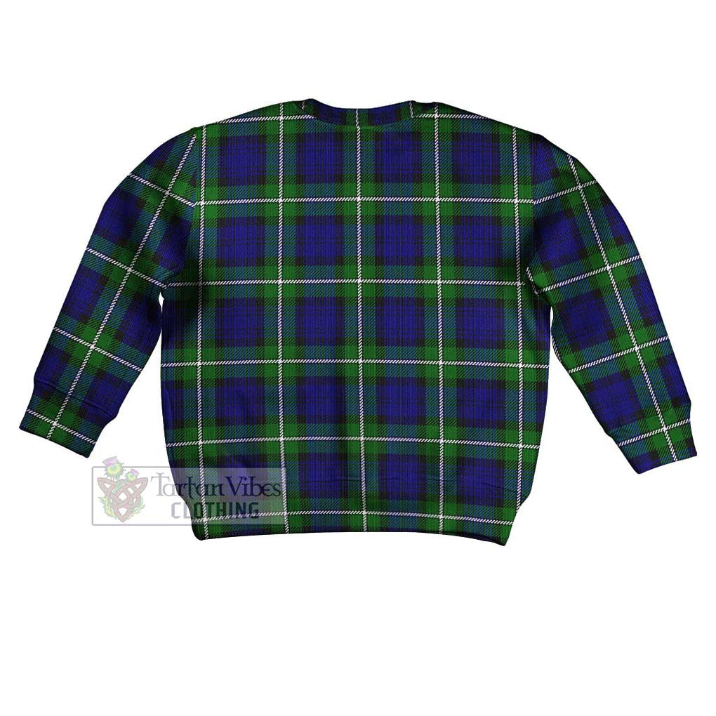 Bannerman Tartan Kid Ugly Sweater with Family Crest - Tartan Vibes Clothing