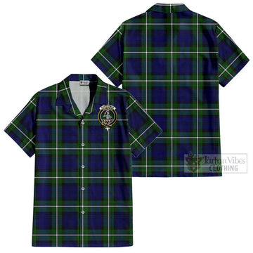 Bannerman Tartan Cotton Hawaiian Shirt with Family Crest - Tartan Vibes Clothing