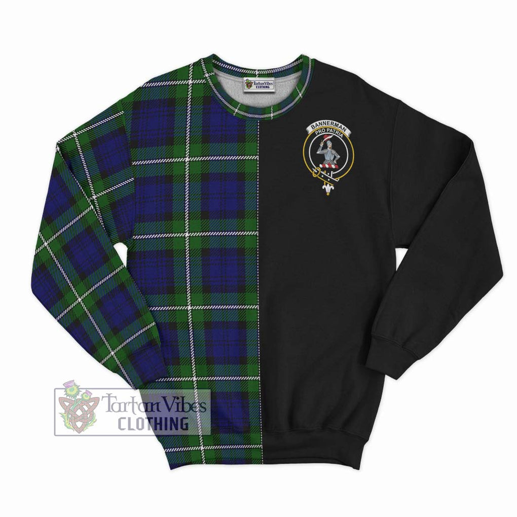 Bannerman Tartan Sweatshirt with Family Crest and Half Of Me Style - Tartan Vibes Clothing