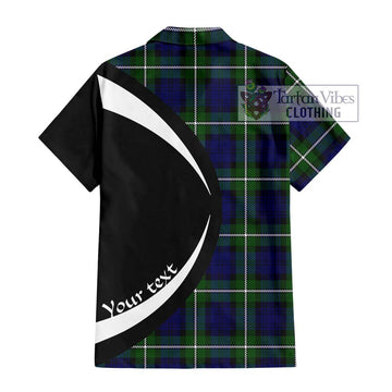 Bannerman Tartan Hawaiian Shirt with Family Crest Circle Style - Tartan Vibes Clothing