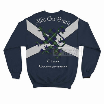 Bannerman Tartan Lion Rampant Sweatshirt Proudly Display Your Heritage with Alba Gu Brath and Clan Name - Tartan Vibes Clothing