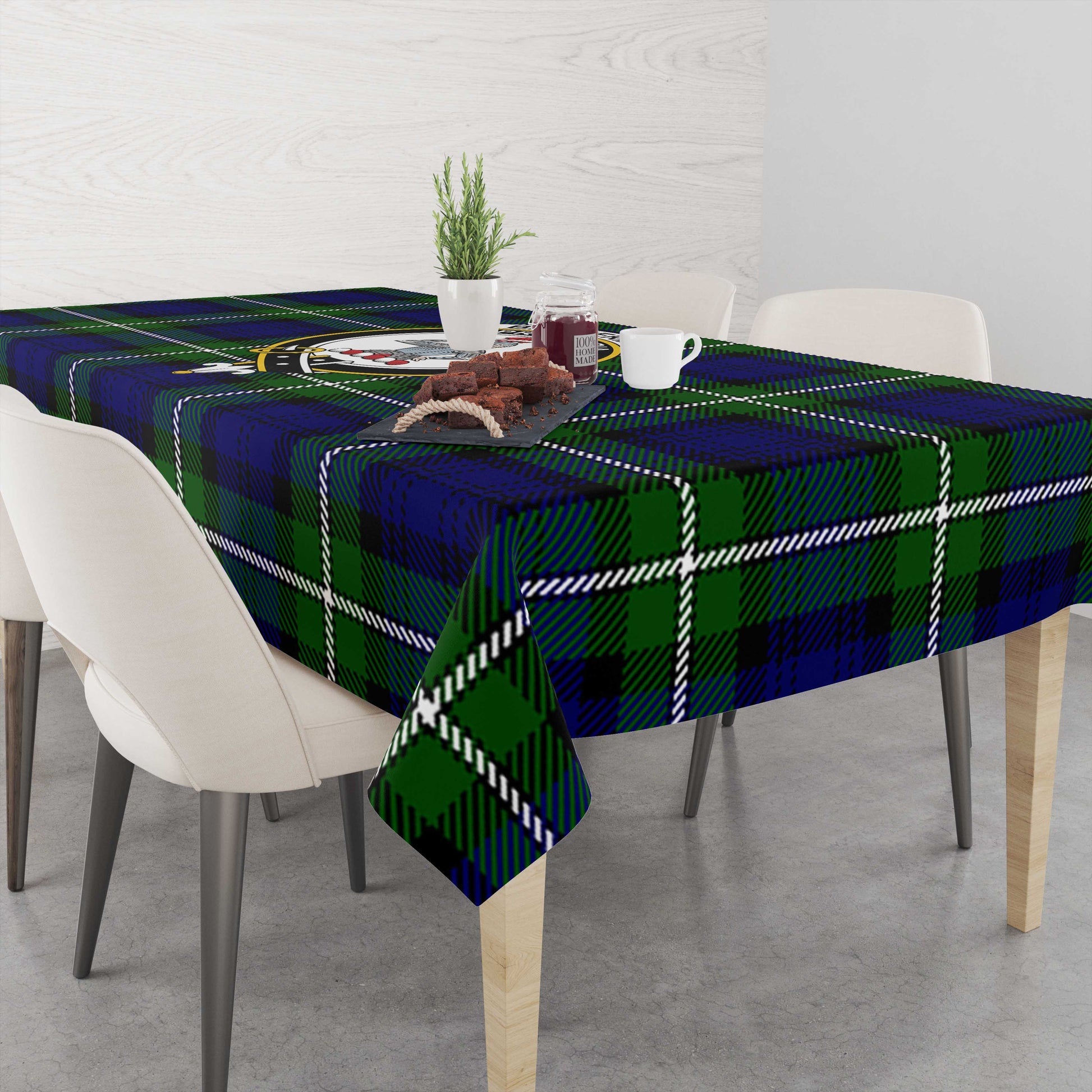 Bannerman Tartan Tablecloth with Family Crest M 39.4"x59"(100x150cm) - Tartan Vibes Clothing