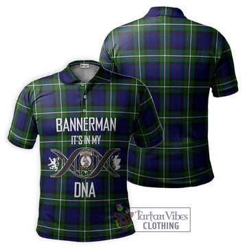 Bannerman Tartan Polo Shirt with Family Crest DNA In Me Style - Tartan Vibes Clothing