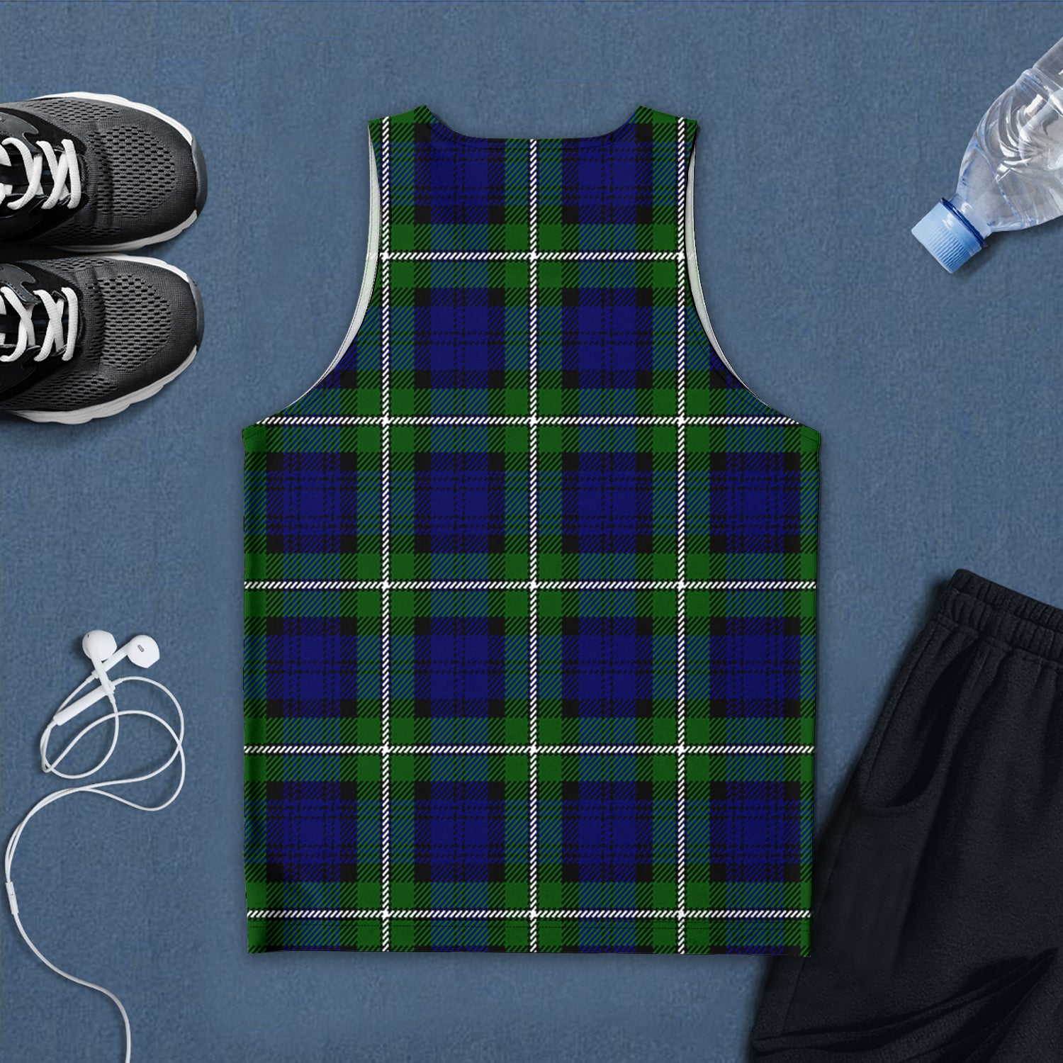 Bannerman Tartan Mens Tank Top with Family Crest - Tartan Vibes Clothing