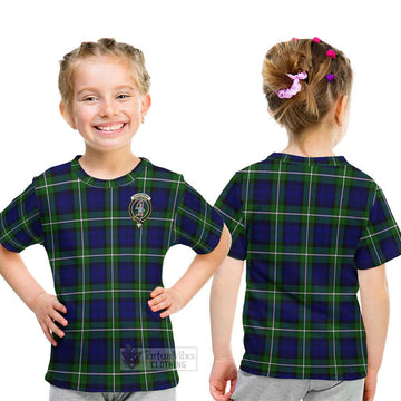 Bannerman Tartan Kid T-Shirt with Family Crest - Tartan Vibes Clothing