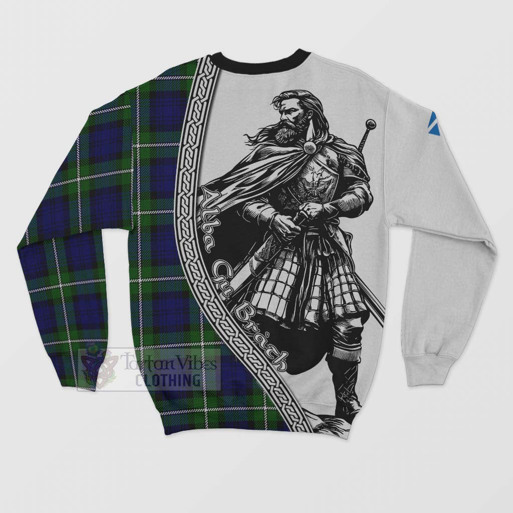Bannerman Tartan Clan Crest Sweatshirt with Highlander Warrior Celtic Style - Tartan Vibes Clothing