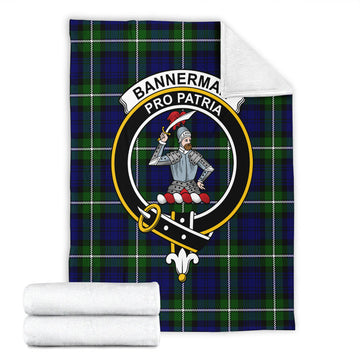 Bannerman Tartan Blanket with Family Crest - Tartan Vibes Clothing
