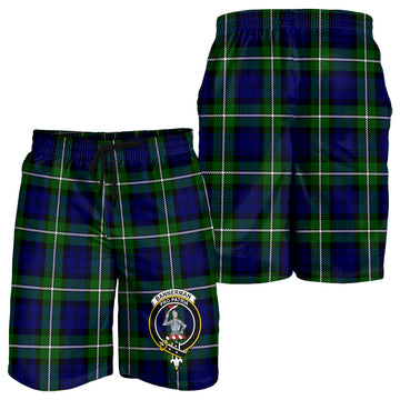 Bannerman Tartan Mens Shorts with Family Crest - Tartan Vibes Clothing