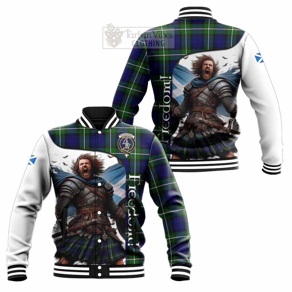 Bannerman Crest Tartan Baseball Jacket Inspired by the Freedom of Scottish Warrior - Tartan Vibes Clothing