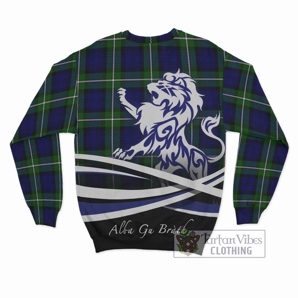 Bannerman Tartan Sweatshirt with Alba Gu Brath Regal Lion Emblem - Tartan Vibes Clothing