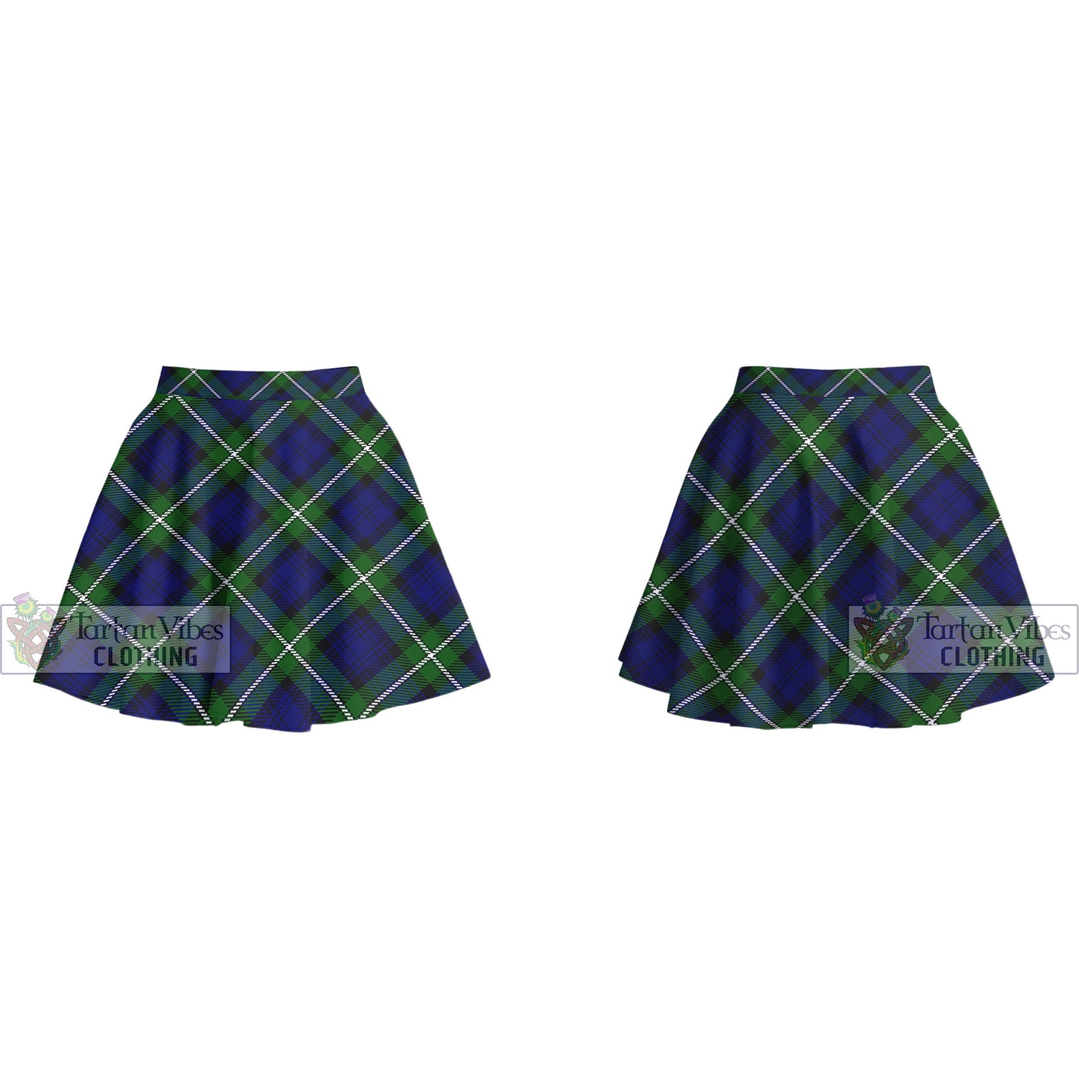 Tartan Vibes Clothing Bannerman Tartan Women's Plated Mini Skirt