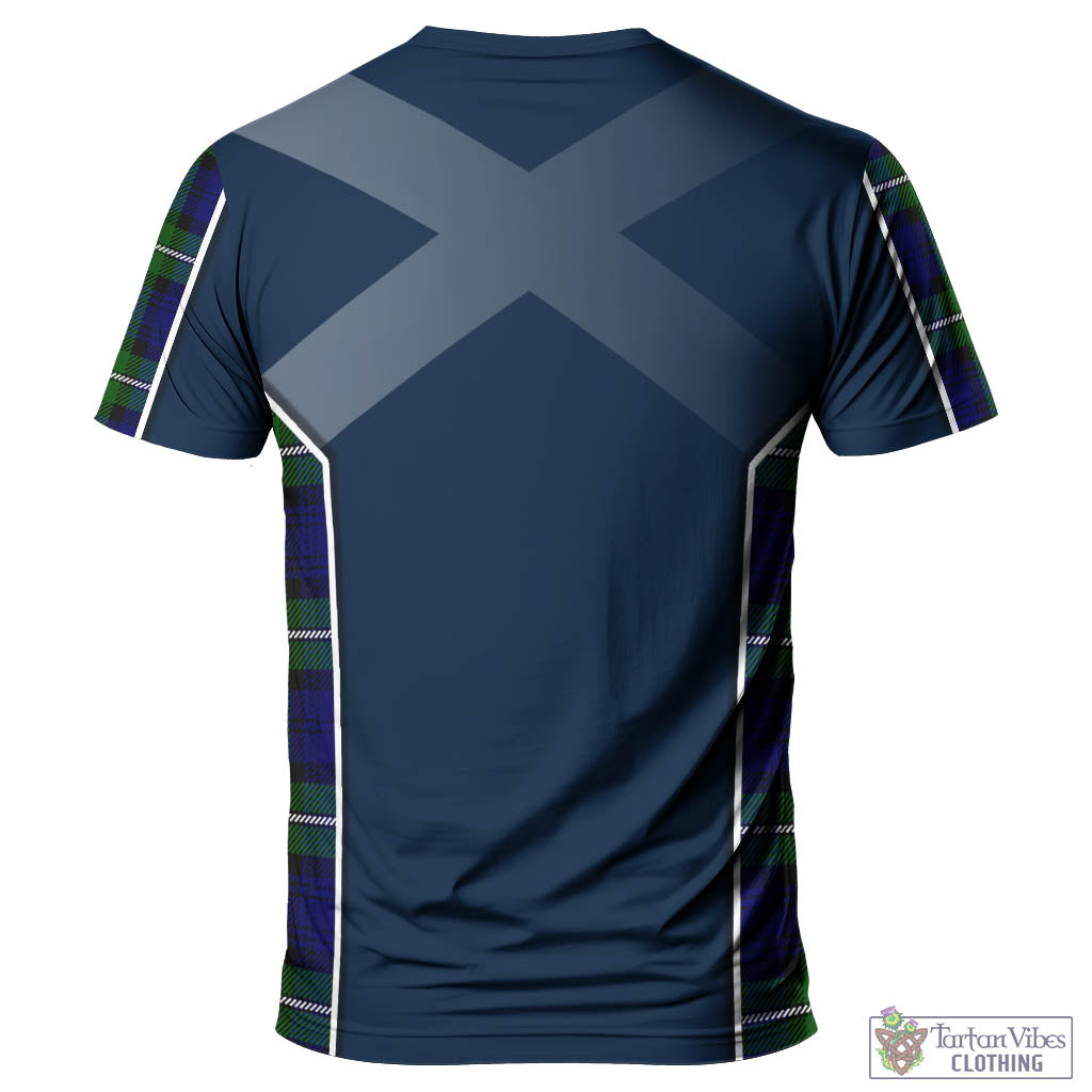 Bannerman Tartan T-Shirt with Family Crest and Scottish Thistle Vibes Sport Style - Tartan Vibes Clothing
