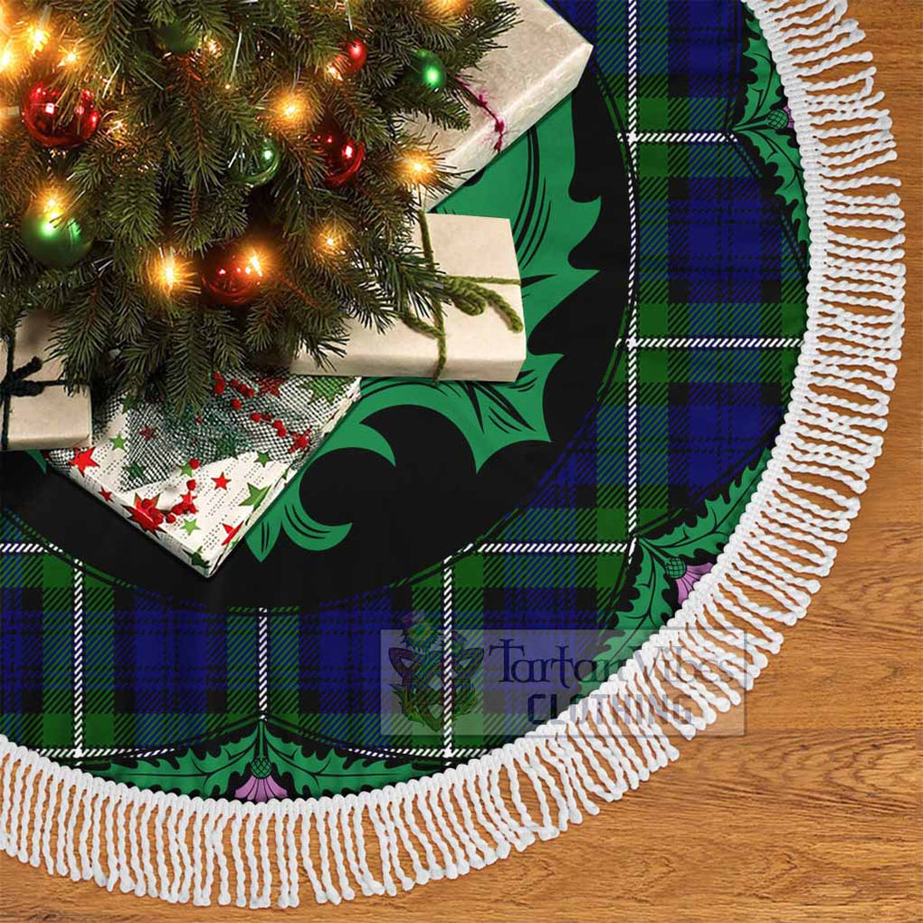 Bannerman Tartan Christmas Tree Skirt Scottish Thistle Style - Tartan Vibes Clothing