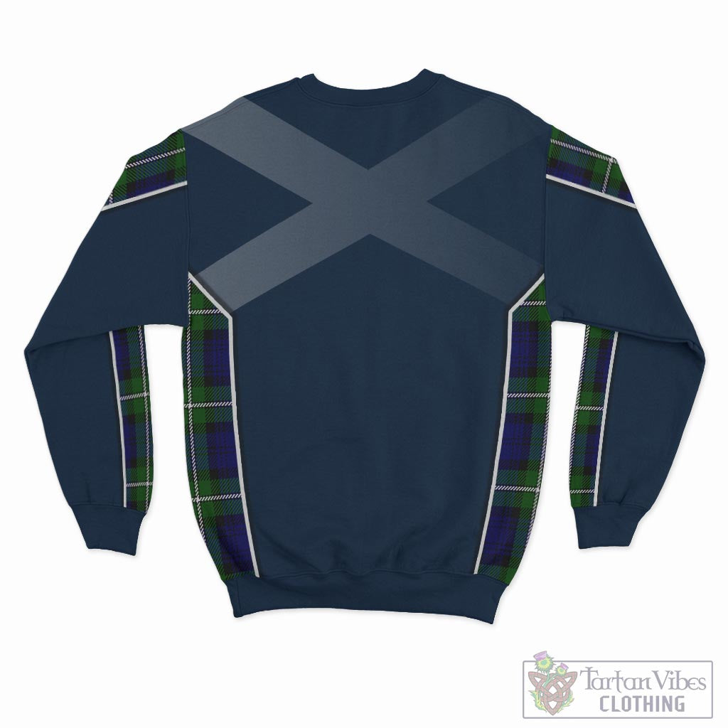 Bannerman Tartan Sweatshirt with Family Crest and Scottish Thistle Vibes Sport Style - Tartan Vibes Clothing