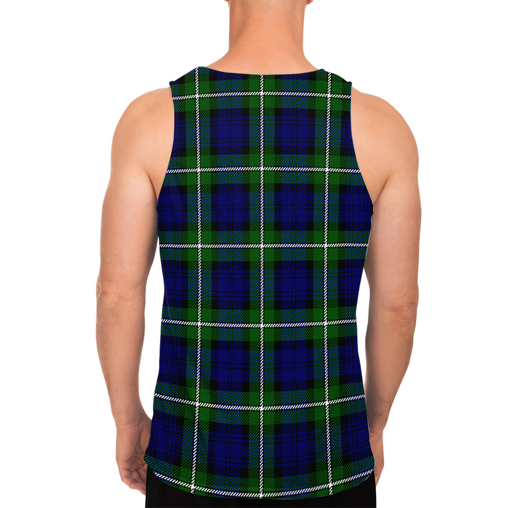 Bannerman Tartan Mens Tank Top with Family Crest - Tartan Vibes Clothing