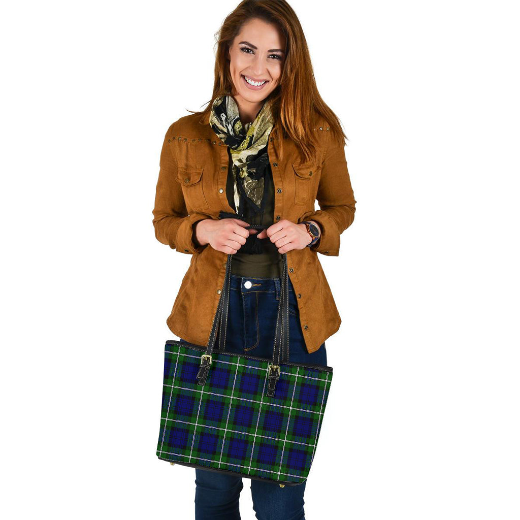 Bannerman Tartan Leather Tote Bag - Tartan Vibes Clothing