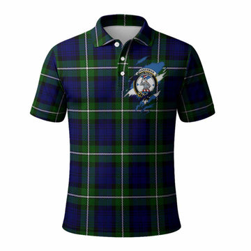 Bannerman Clan Crest In Me Tartan Polo Shirt Scotland Flag Style