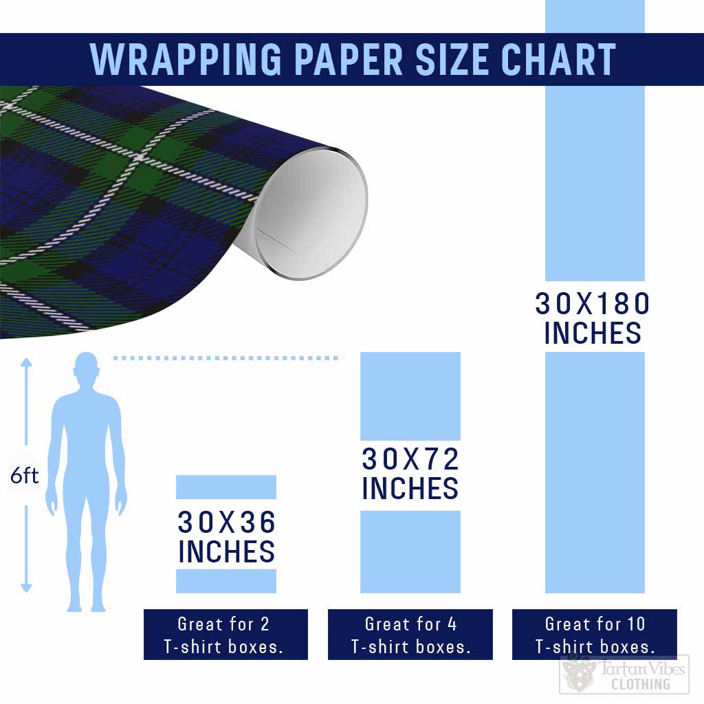 Bannerman Classic Tartan Wrapping Paper, Classic Scottish Plaid Gift Wrap