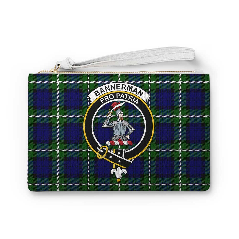 Tartan Vibes Clothing Bannerman Family Crest Tartan Clutch Bag