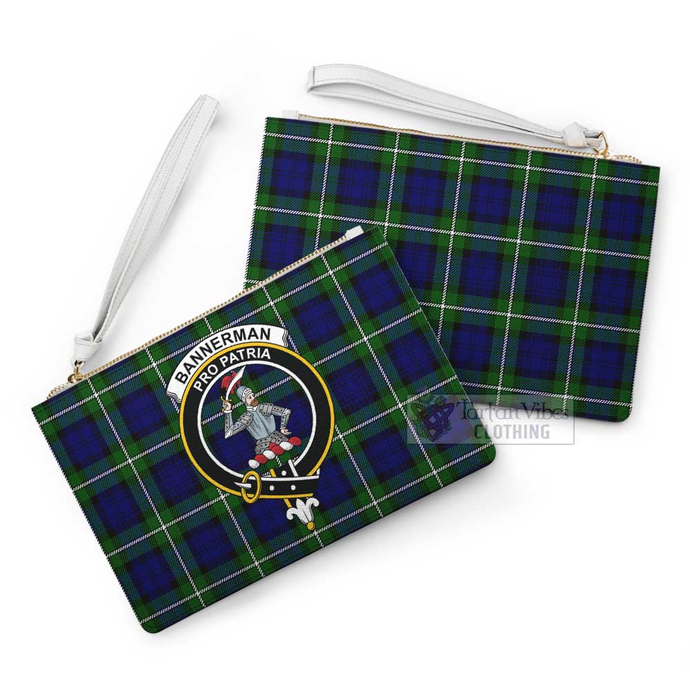 Tartan Vibes Clothing Bannerman Family Crest Tartan Clutch Bag