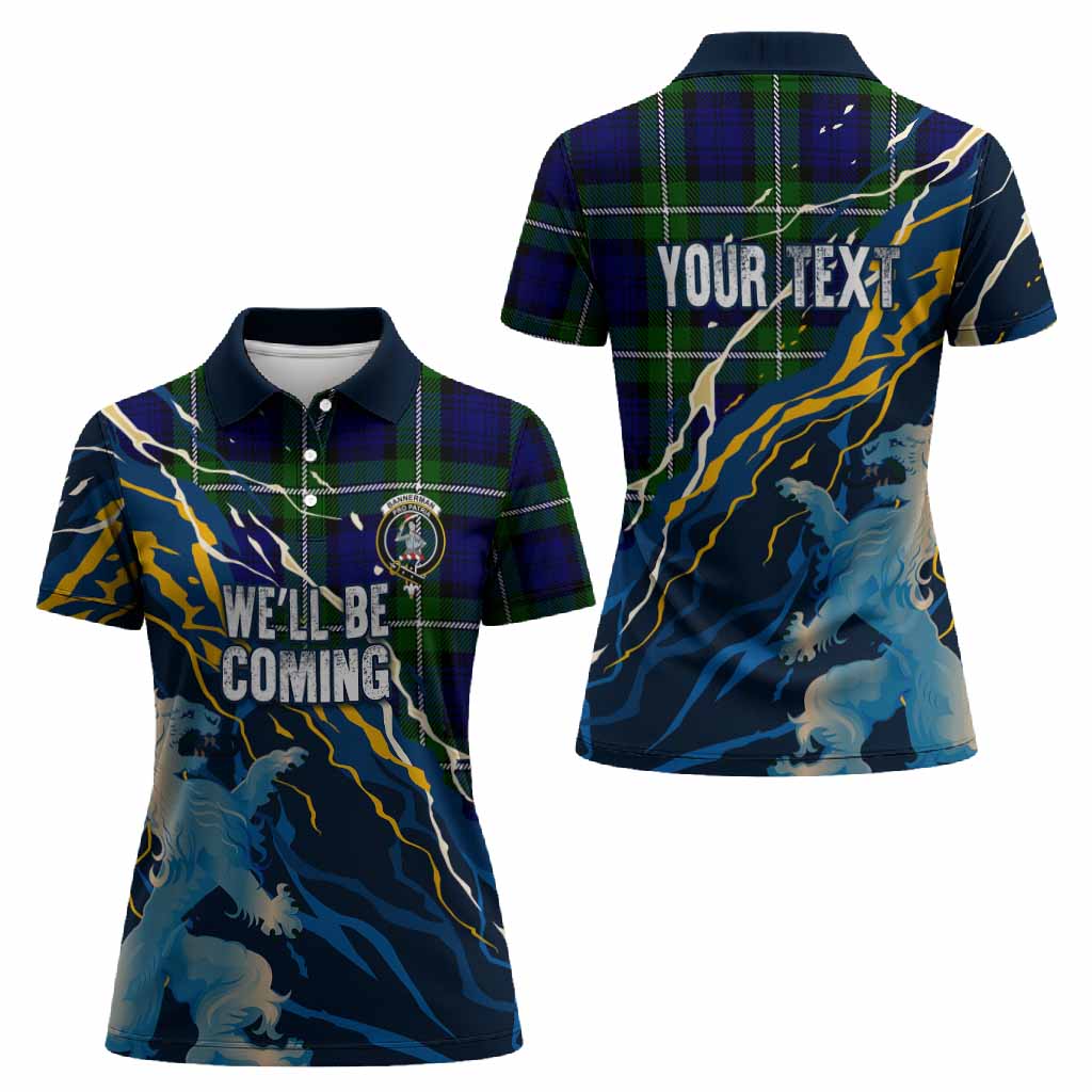 Bannerman Scotland Tartan Women Polo Shirt WC2026 Football - We'll Be Coming