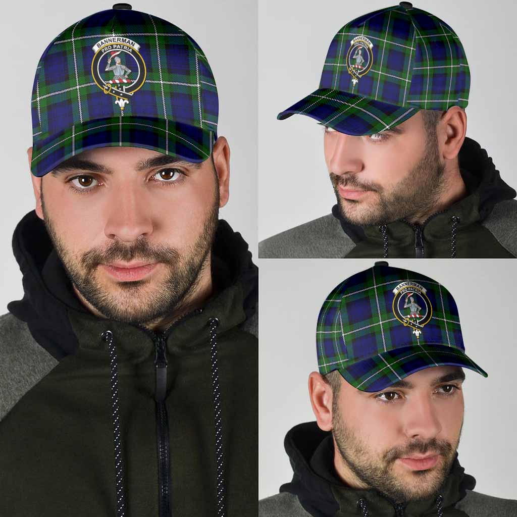 Bannerman Tartan Classic Cap with Family Crest
