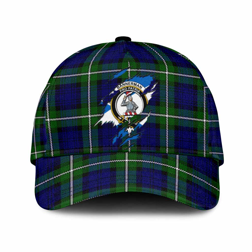 Bannerman Tartan Classic Cap with Family Crest In Me Style