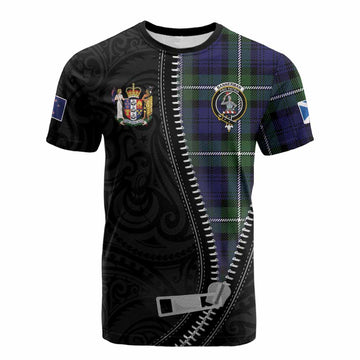 Bannerman Tartan Cotton T-shirt New Zealand Pattern Unique Zipper Stylized