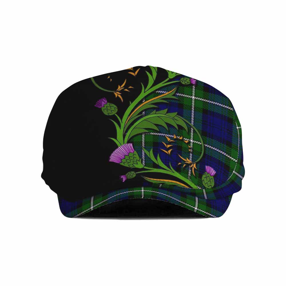 Bannerman Tartan Flat Cap, Jeff Cap Scottish Thistle Pride Heritage Art