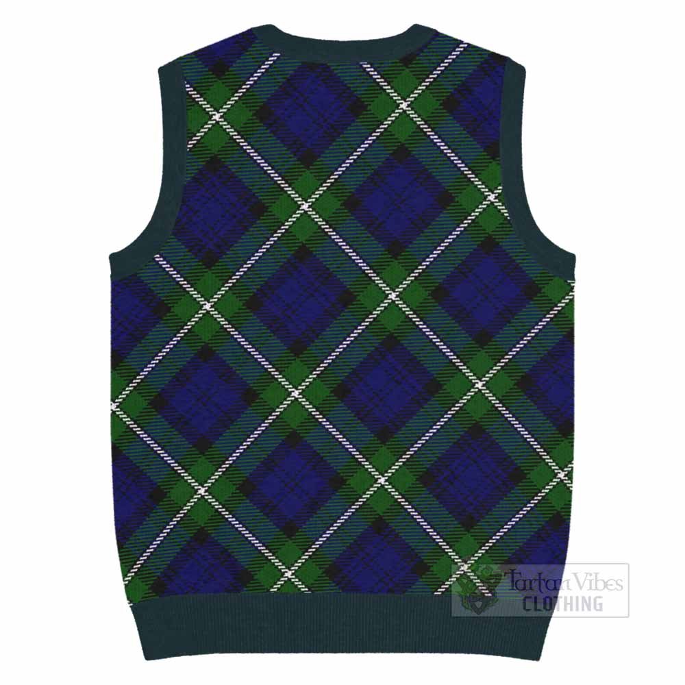 Bannerman Tartan  Knitted V-Neck Vest Cross Style