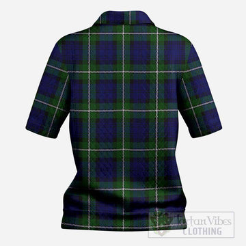 Bannerman Tartan Women’s Polo Sweater Top with Family Crest