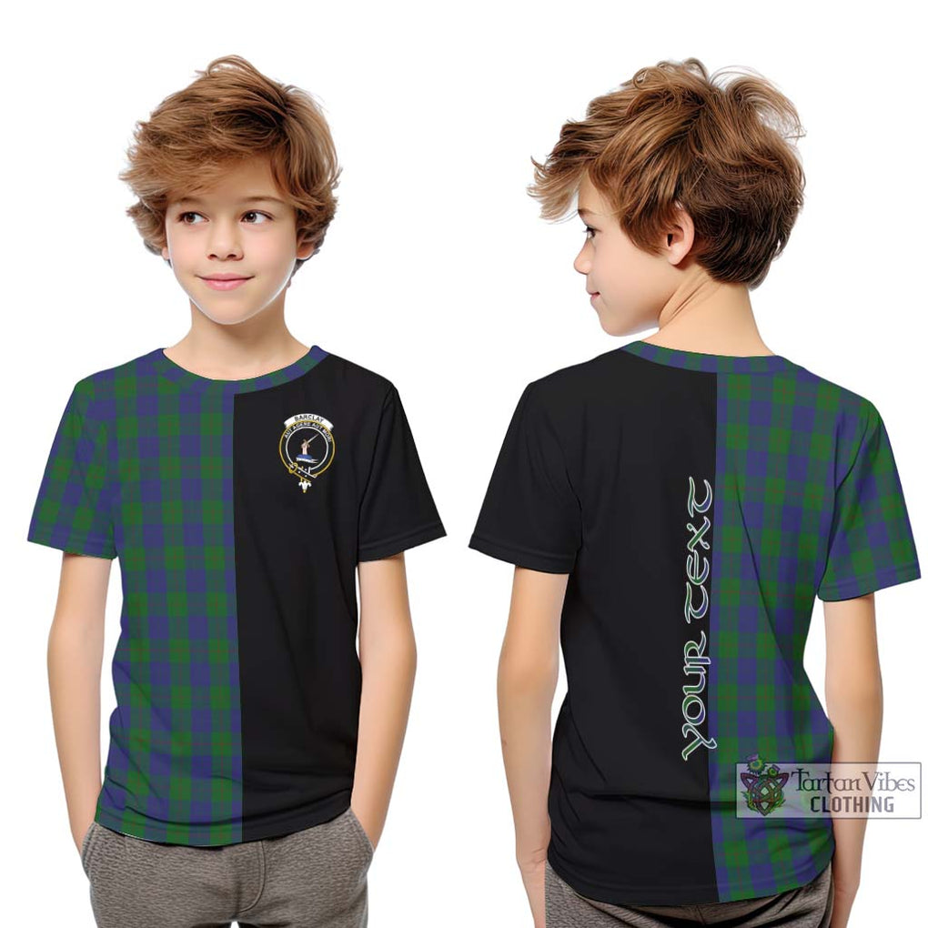Barclay Tartan Kid T-Shirt with Family Crest and Half Of Me Style Youth XL Size14 - Tartanvibesclothing Shop
