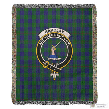 Barclay Tartan Woven Blanket with Family Crest