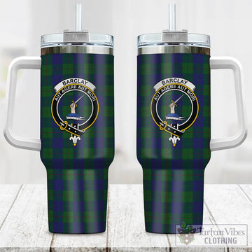Barclay Tartan and Family Crest Tumbler with Handle