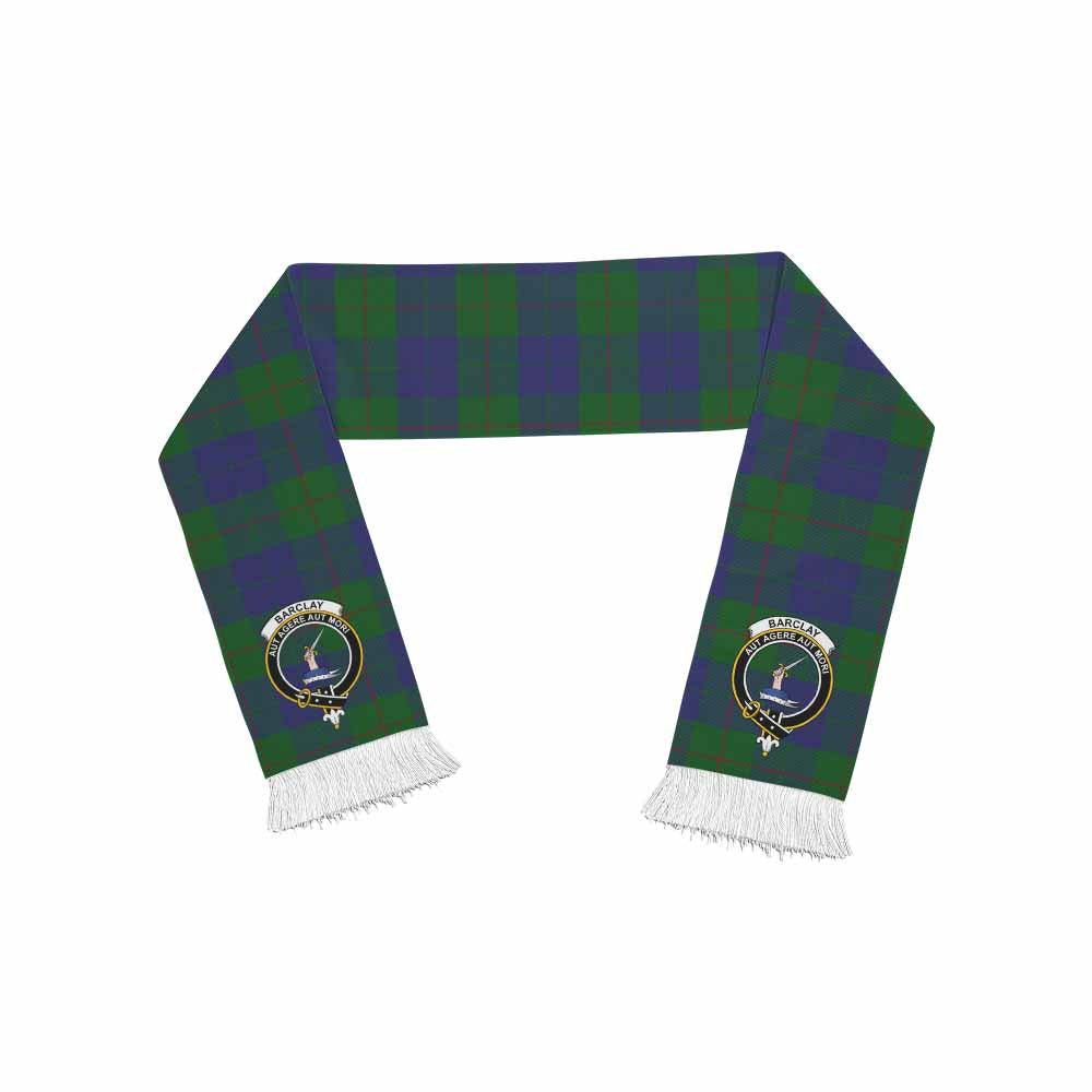 Tartan Vibes Clothing Barclay Tartan Ruffneck Scarf with Family Crest