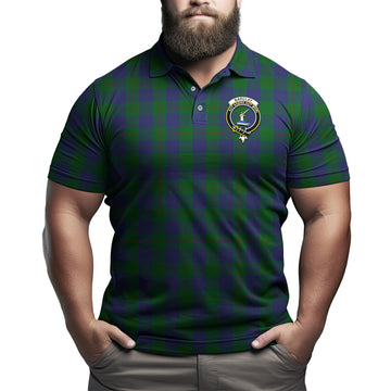 Barclay Tartan Men's Polo Shirt with Family Crest